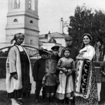 Сергей Есенин с односельчанами, 1909г.