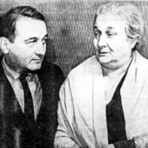 Анна Ахматова с сыном Львом, 