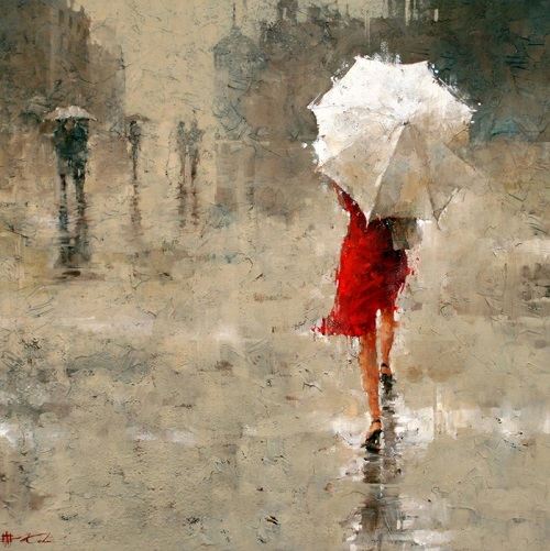 Девушка  дождя
