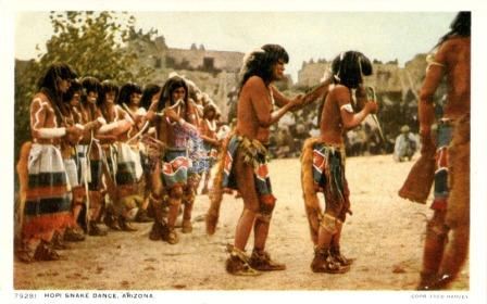 Танец со змеями.Индейцы хопи.
